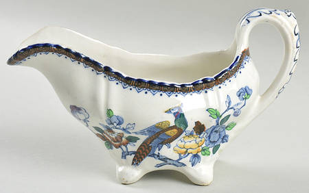 Mayfair Blue Multicolor (Scallop) Gravy Boat