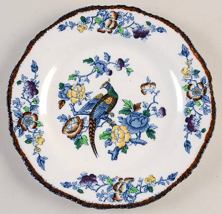 Mayfair Blue Multicolor (Scallop) Salad Plate