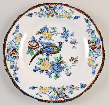 Mayfair Blue Multicolor (Scallop) Luncheon Plate