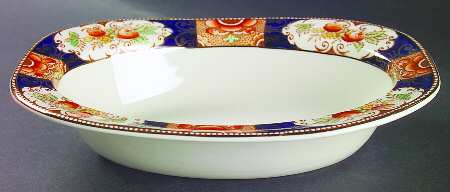 Napoli Blue 9" Oval Vegetable Bowl