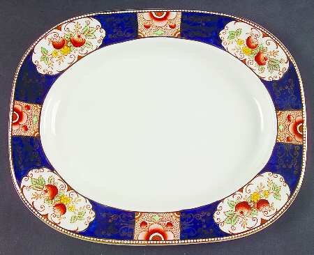 Napoli Blue 12" Oval Serving Platter