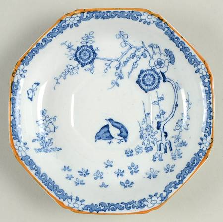 Old Bow Blue Saucer