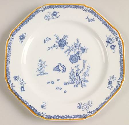 Old Bow Blue Dessert/Pie Plate