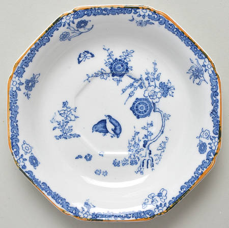 Old Bow Blue Saucer for Oversized Cup