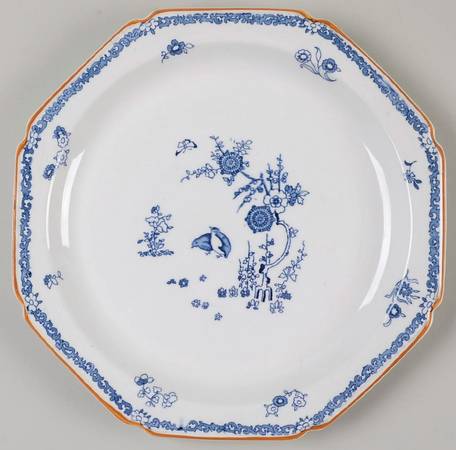 Old Bow Blue 11" Chop Plate (Round Platter)