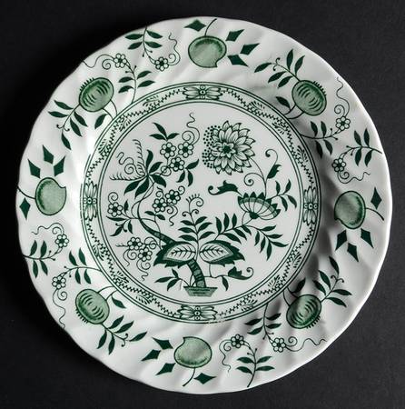 Old Vienna Green Dessert/Pie Plate