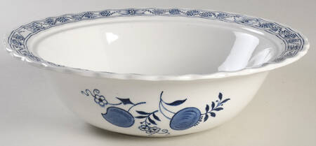 Old Vienna Blue Round Vegetable No Lid