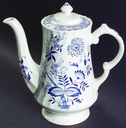 Old Vienna Blue Coffee Pot & Lid