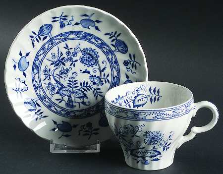 Old Vienna Blue Flat Cup & Saucer Set