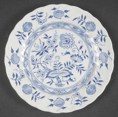Old Vienna Blue Bread & Butter Plate