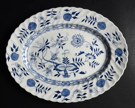 Old Vienna Blue 12" Oval Serving Platter