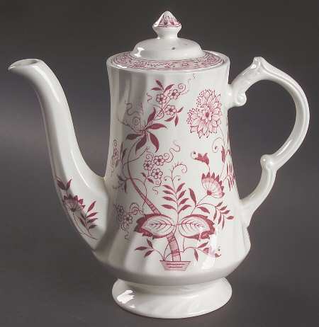 Old Vienna Red Coffee Pot & Lid