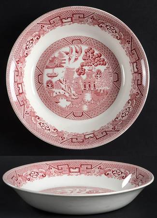 Pink Willow (Older) Coupe Soup Bowl