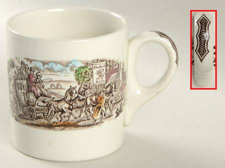 Post House Brown Multicolor (Smooth) Mug
