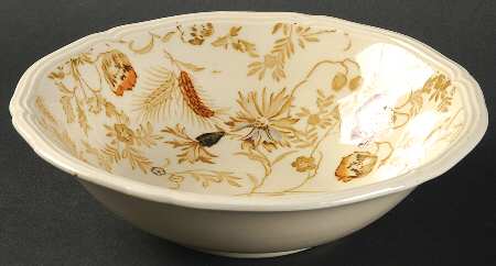 Poppyland Tan Multicolor Coupe Cereal Bowl