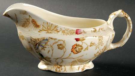 Poppyland Tan Multicolor Gravy Boat