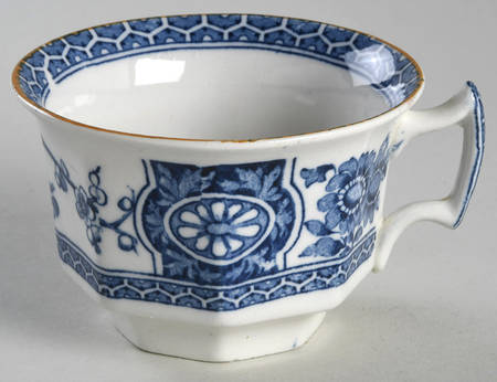 Rangoon (Brown Trim) Flat Cup