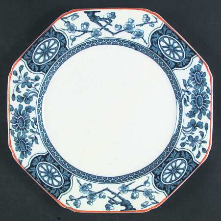 Rangoon (Brown Trim) Luncheon Plate