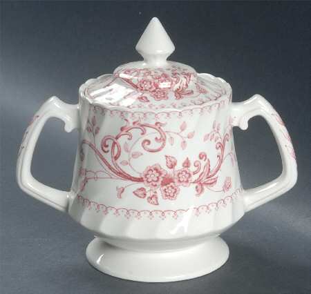 Regency Pink Sugar Bowl & Lid
