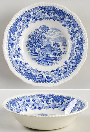 Seaforth Blue (Rope Edge, Scallop) Coupe Cereal Bowl