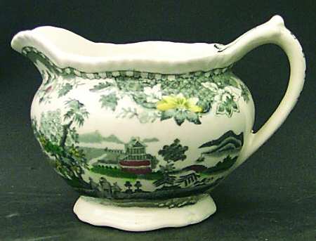 Seaforth Black Multicolor (Rope Edge.Scallop) Creamer