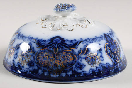 Seville (Flow Blue) Lid for Round Butter