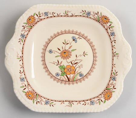 Springdale Square Handled Cake Plate