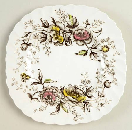 Summer Spray Square Salad Plate