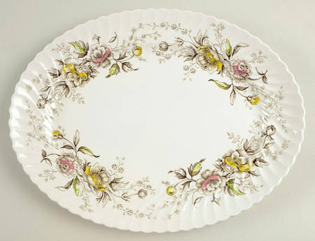 Summer Spray 12" Oval Serving Platter