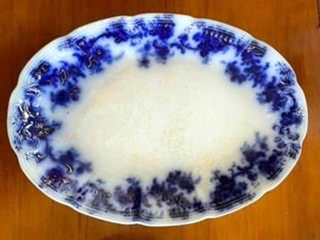 Sydney Flow Blue 16" Oval Serving Platter