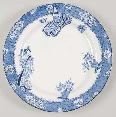 Tsing (Blue) 12" Chop Plate (Round Platter)