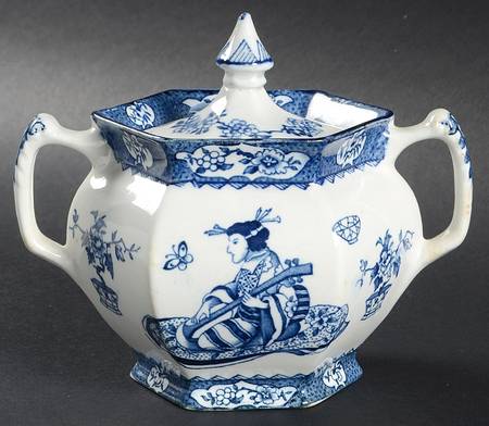 Tsing (Blue) Sugar Bowl & Lid