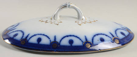 Venice Flow Blue (Gold Trim) Lid for Oval Tureen