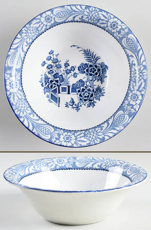 Wincanton Blue 7" Round Vegetable Bowl