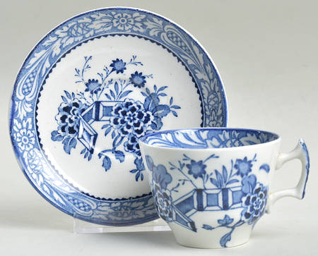 Wincanton Blue Flat Demitasse Cup & Saucer Set