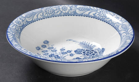 Wincanton Blue 8" Round Vegetable Bowl