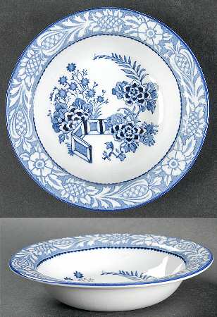 Wincanton Blue Rim Fruit/Dessert (Sauce) Bowl
