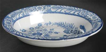Wincanton Blue 8" Oval Vegetable Bowl