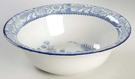 Wincanton Blue 9" Round Vegetable Bowl