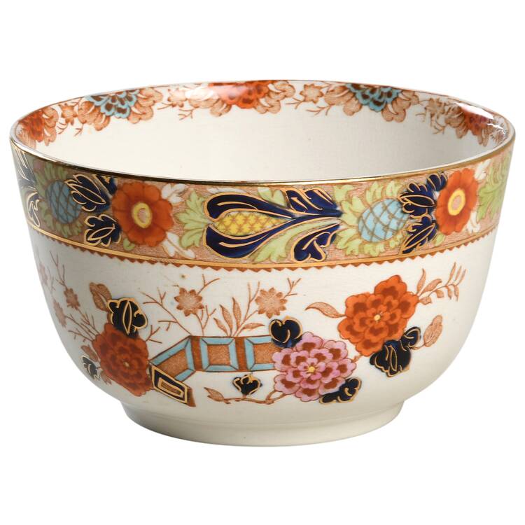Wincanton Blue and Rust Cranberry Bowl