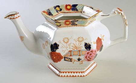 Wincanton Blue and Rust Teapot No Lid
