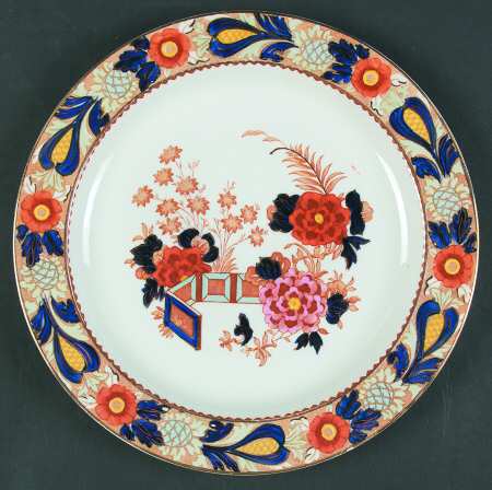 Wincanton Blue and Rust Luncheon Plate