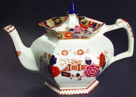 Wincanton Blue and Rust Teapot & Lid