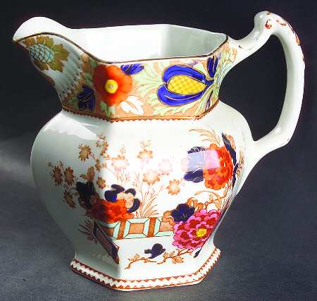 Wincanton Blue and Rust 32 Oz Pitcher
