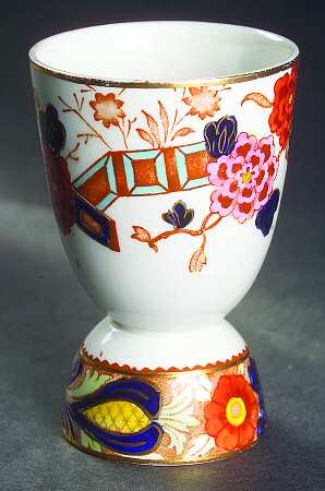 Wincanton Blue and Rust Double Egg Cup