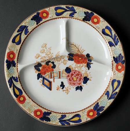 Wincanton Blue and Rust Grill Plate