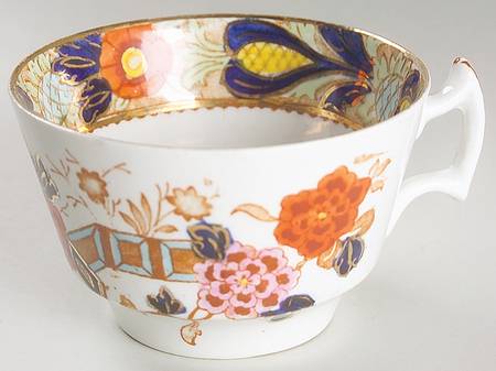 Wincanton Blue and Rust Flat Cup