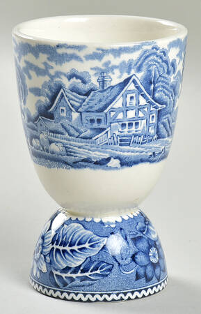 Woodland Blue (Center Scene) Double Egg Cup