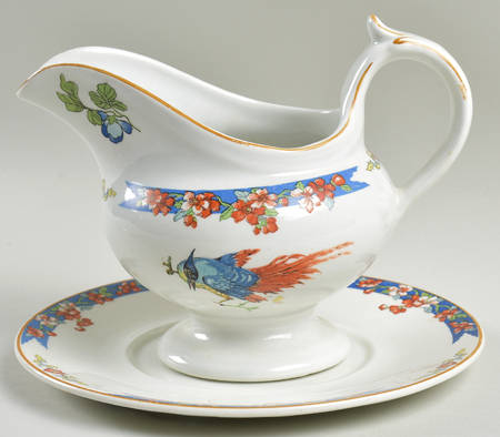 WOO1 Gravy Boat & Underplate