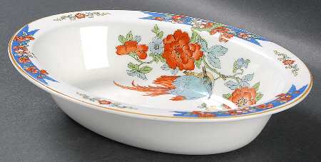 WOO1 8" Oval Vegetable Bowl
